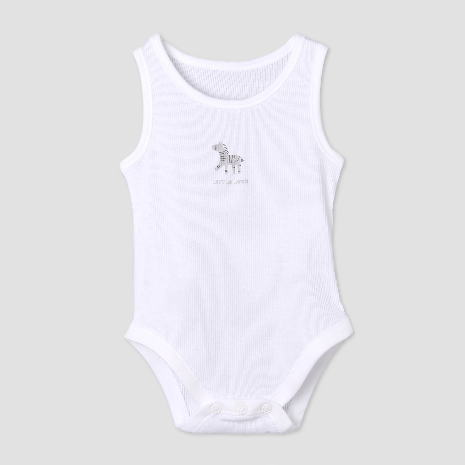 Pack of 7 Juniors Round Neck Sleeveless Bodysuit with Fun Print