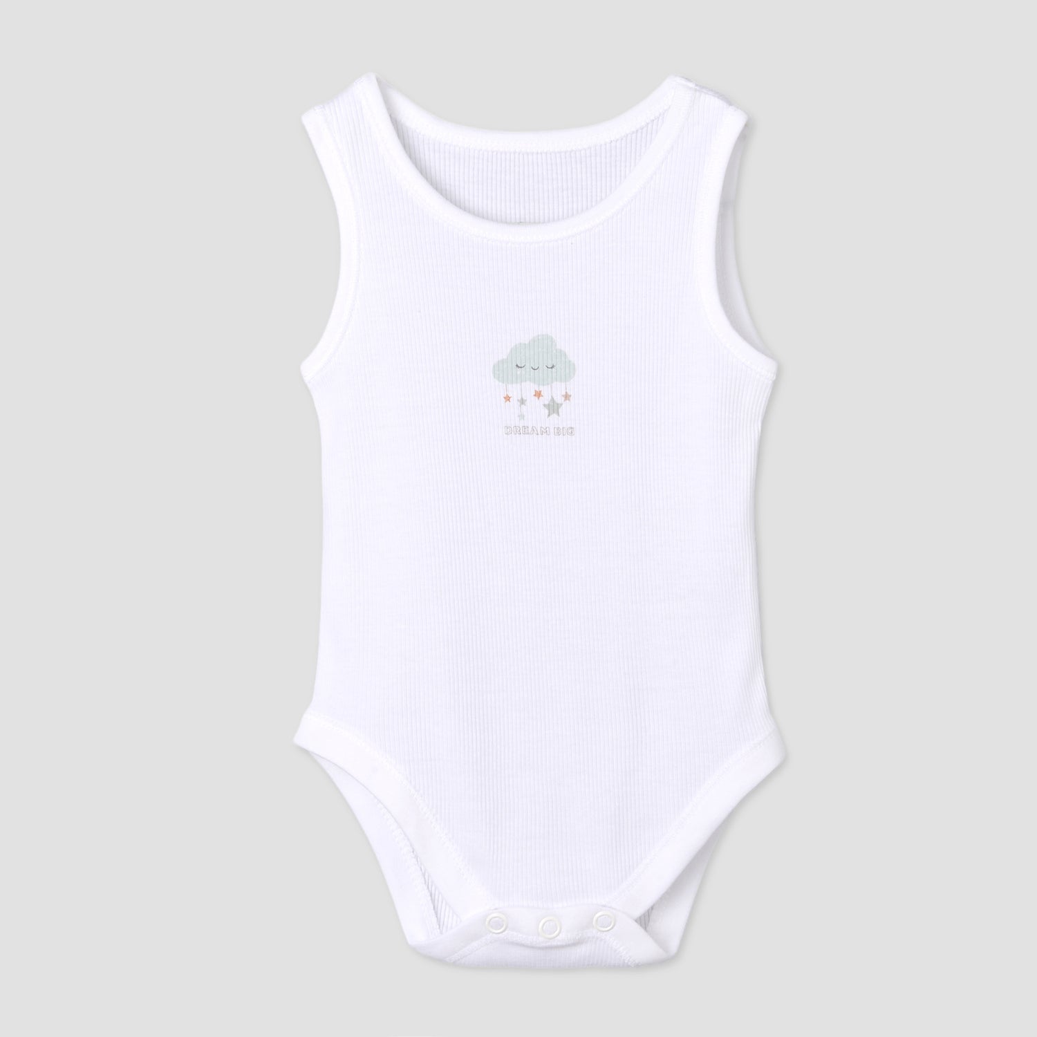 Pack of 7 Juniors Round Neck Sleeveless Bodysuit with Fun Print