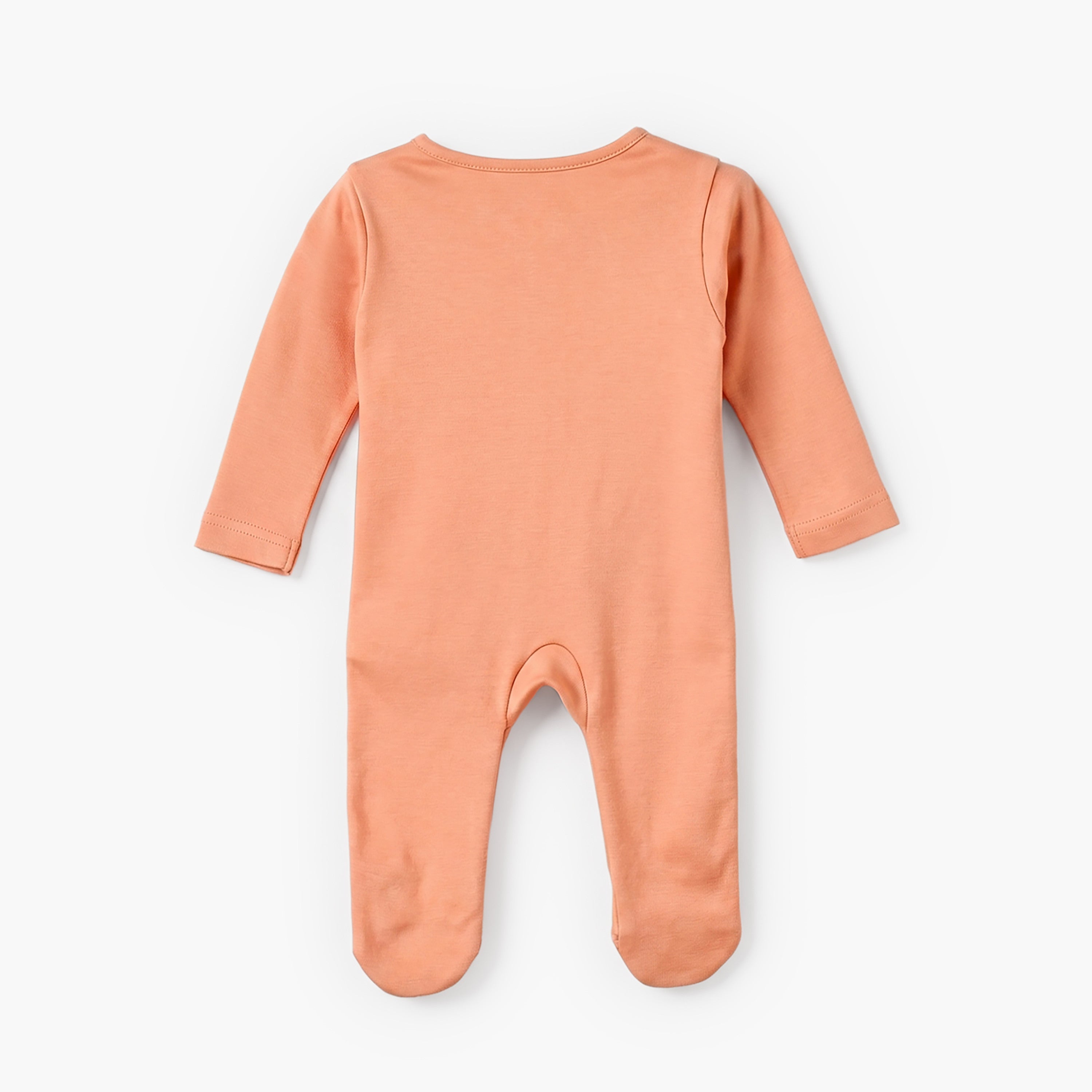 Pack of 5 Juniors Cotton Round Neck Long Sleeves Sleepsuit with Zip Closure