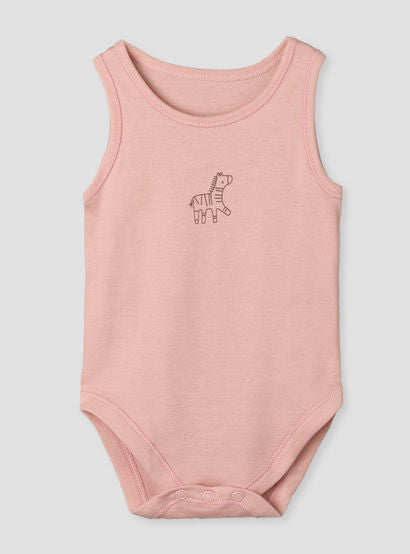 Pack of 7 Juniors Round Neck Sleeveless Bodysuit with Animal Print-promo_babyshop_Buy2for115_UAE130126-image-3