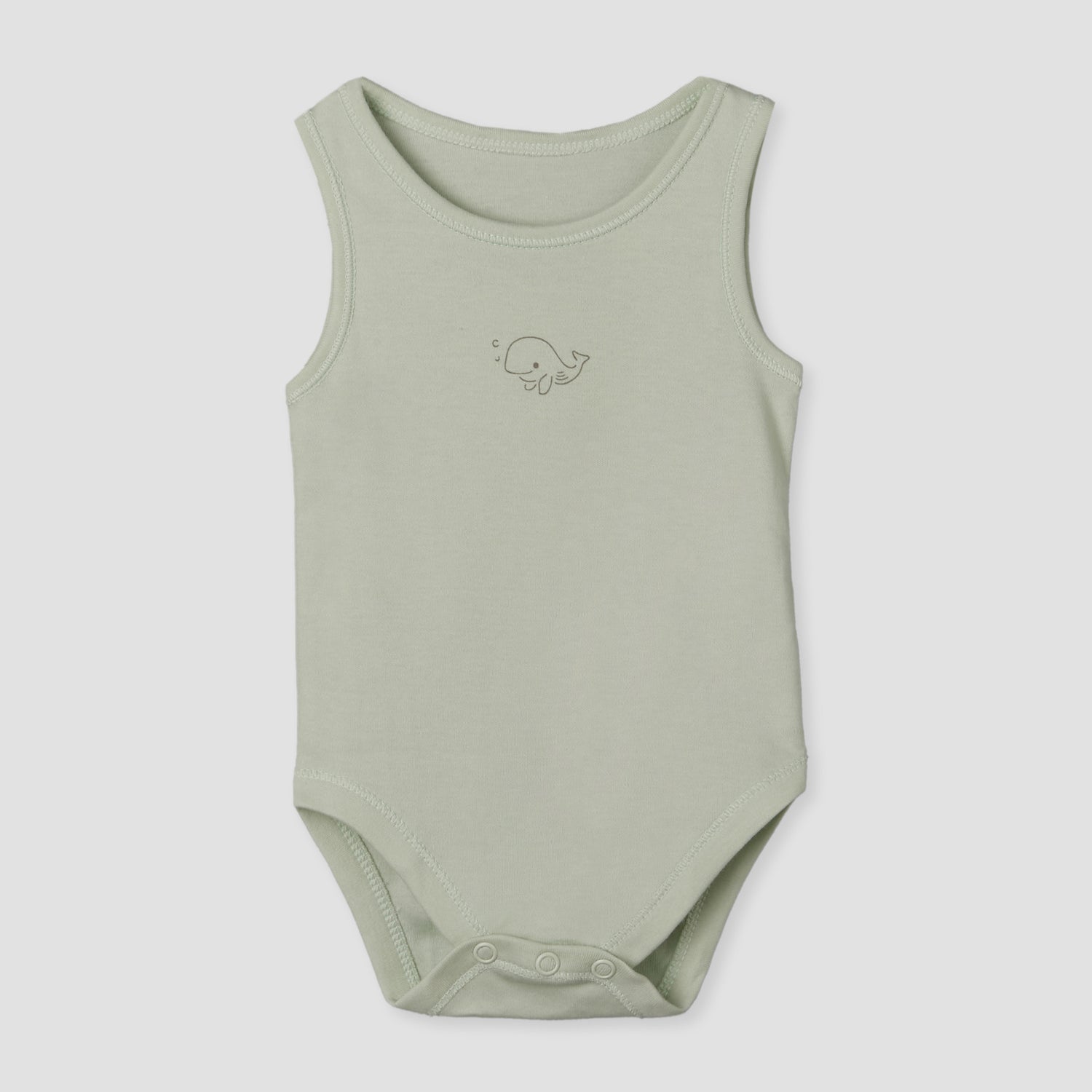 Pack of 7 Juniors Round Neck Sleeveless Bodysuit with Animal Print