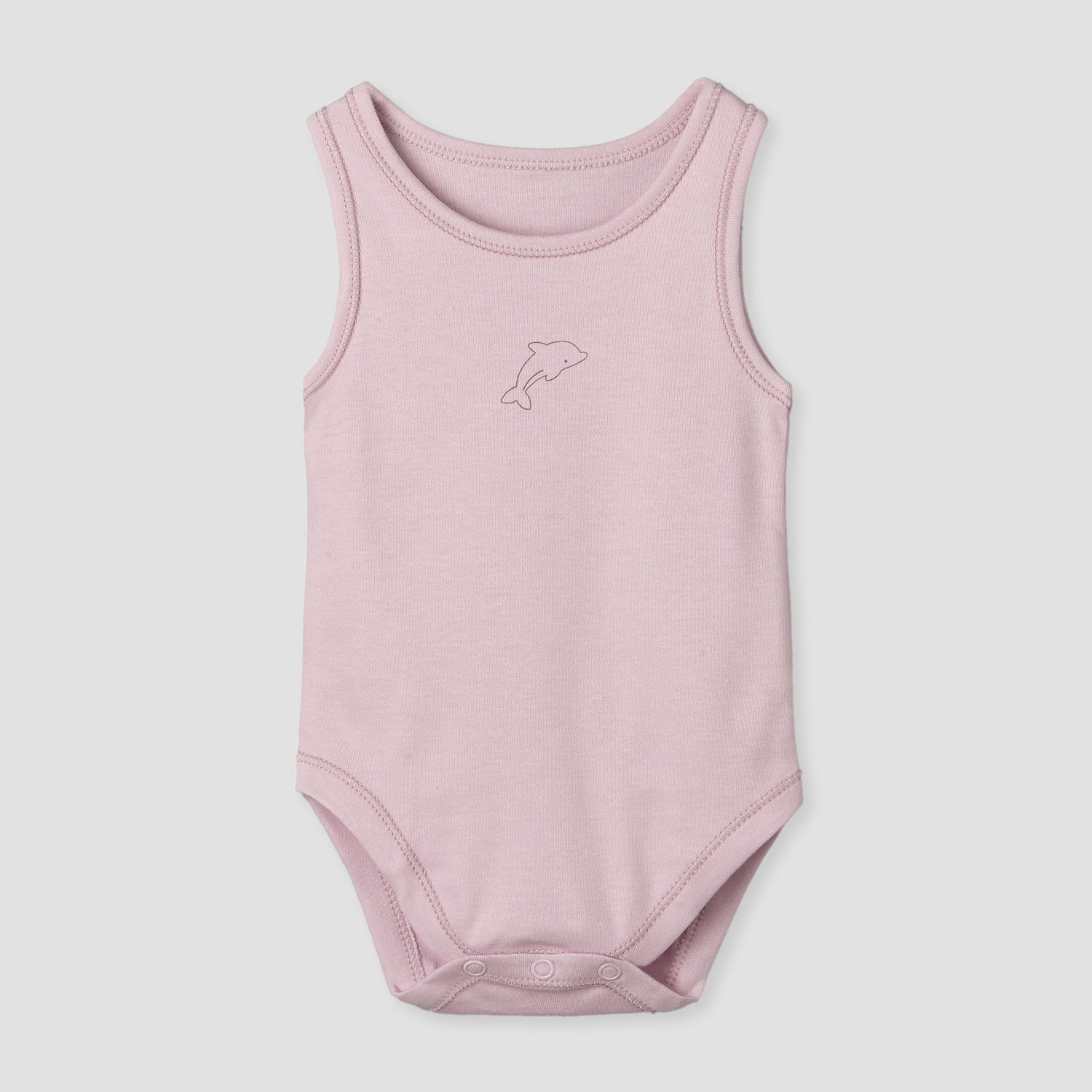 Pack of 7 Juniors Round Neck Sleeveless Bodysuit with Animal Print