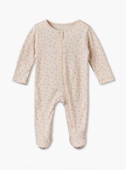 Pack of 3 Juniors Cotton Crew Neck Long Sleeves Sleepsuit with Zip Closure-baby-girls-clothing-nightwear-sleepsuits-image-4