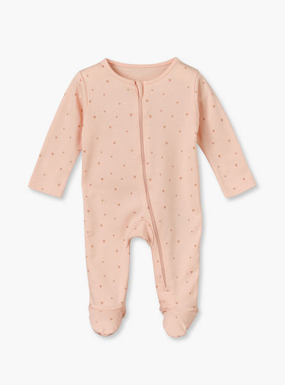 Pack of 3 Juniors Cotton Crew Neck Long Sleeves Sleepsuit with Zip Closure-baby-girls-clothing-nightwear-sleepsuits-image-4