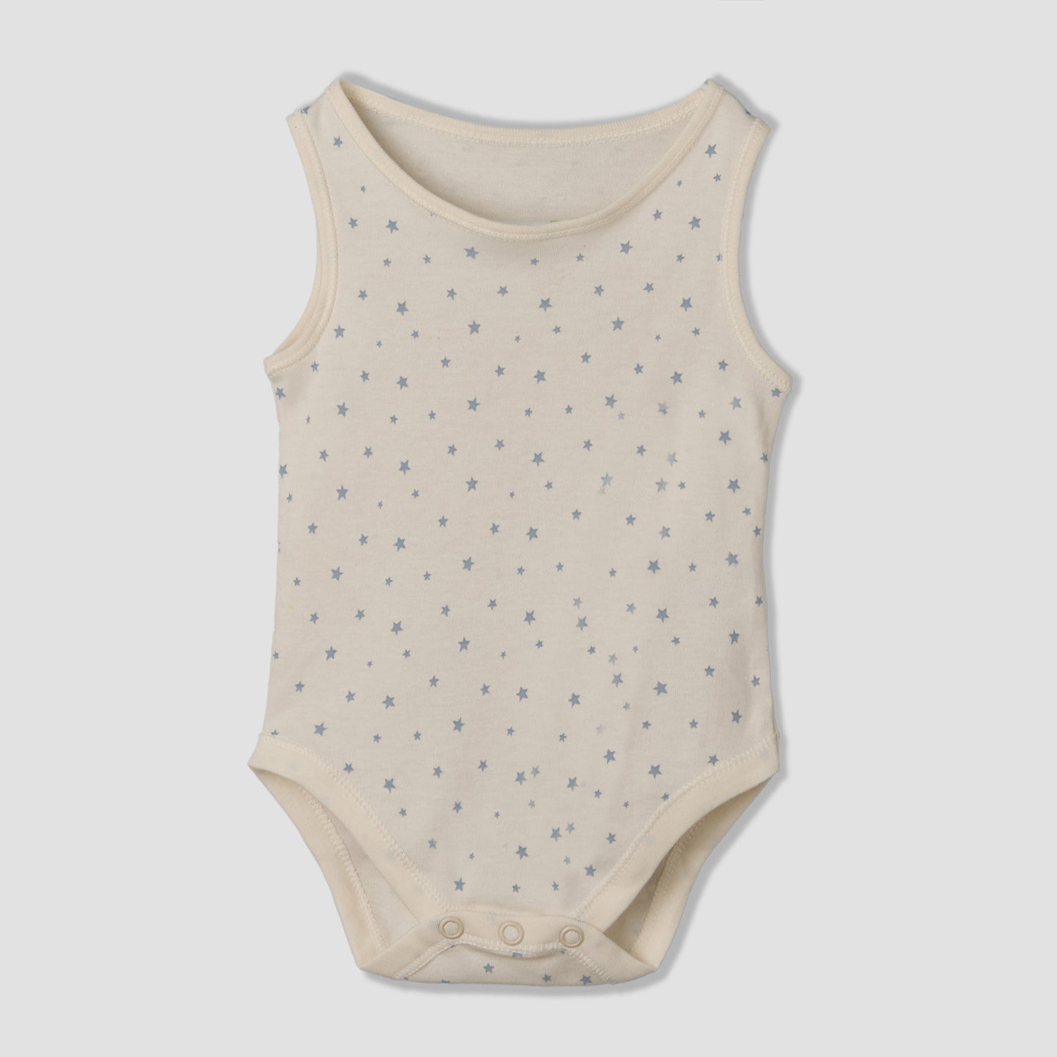 Set of 7 Juniors Round Neck Sleeveless Bodysuit with Print