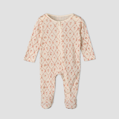 Pack of 3 Juniors Cotton Round Neck Long Sleeves Sleepsuit with Zip Closure