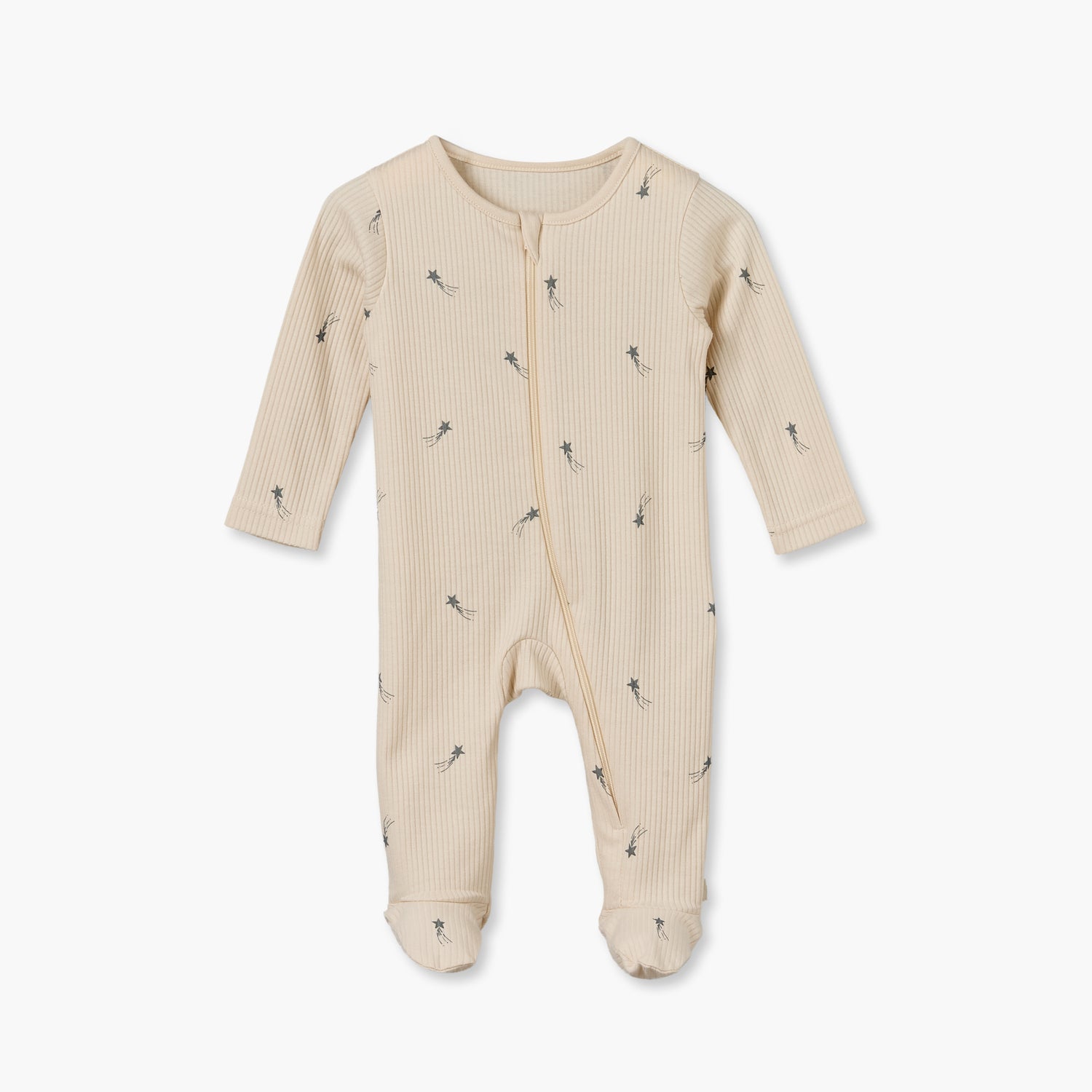 Pack of 3 Juniors Cotton Crew Neck Long Sleeves Sleepsuit with Star Print