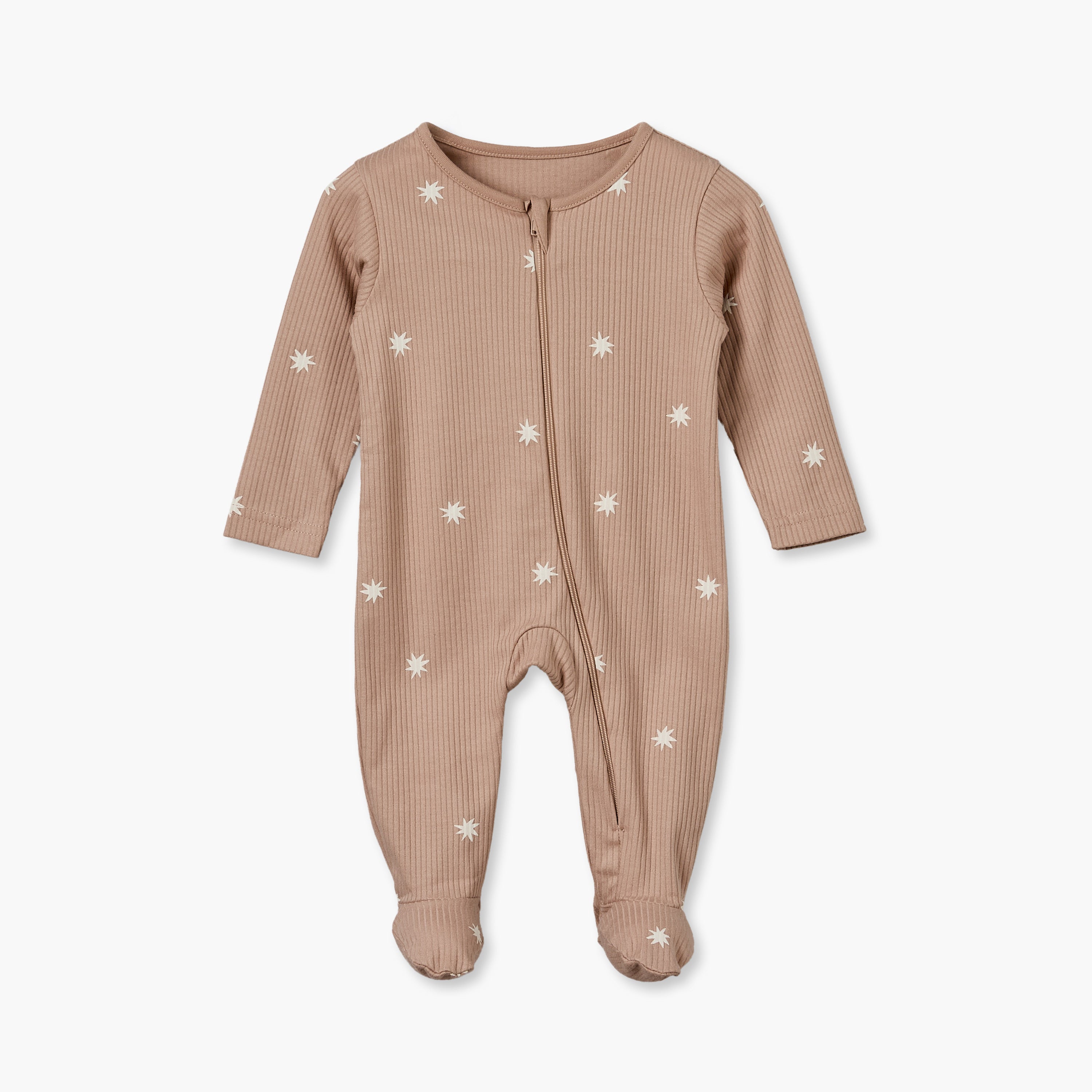 Pack of 3 Juniors Cotton Crew Neck Long Sleeves Sleepsuit with Star Print