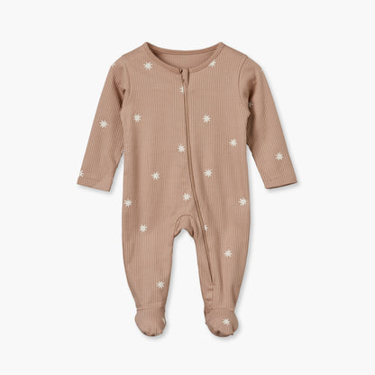 Pack of 3 Juniors Cotton Crew Neck Long Sleeves Sleepsuit with Star Print