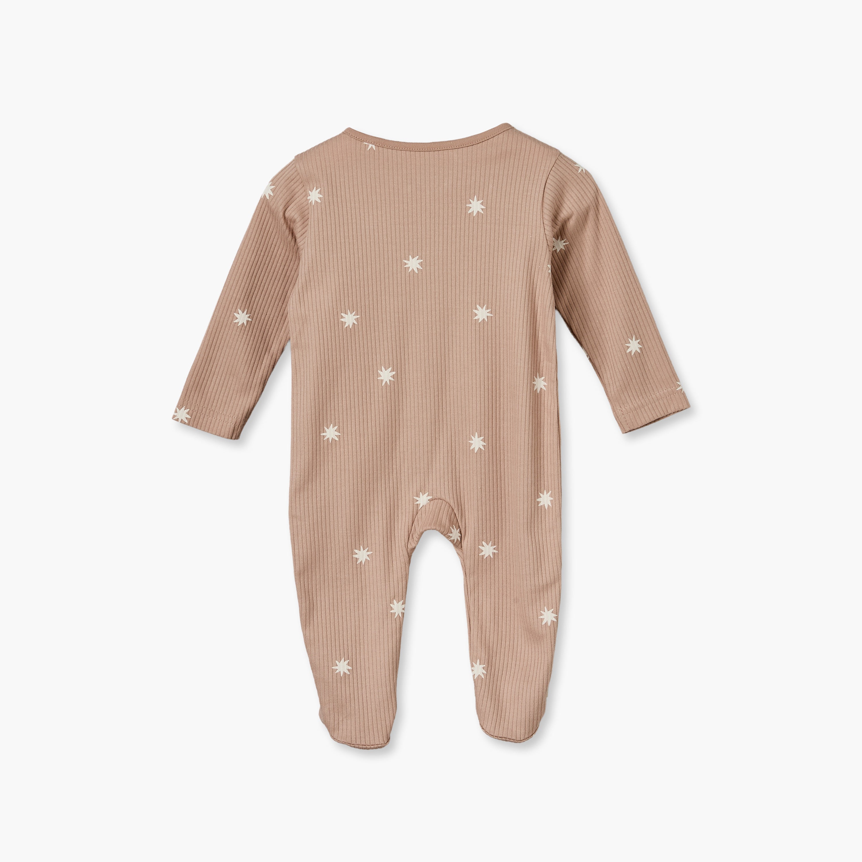 Pack of 3 Juniors Cotton Crew Neck Long Sleeves Sleepsuit with Star Print