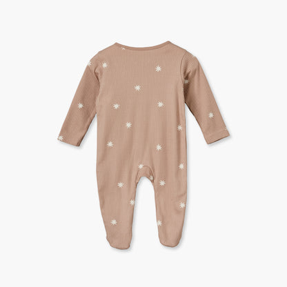 Pack of 3 Juniors Cotton Crew Neck Long Sleeves Sleepsuit with Star Print