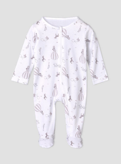 Pack of 3 Juniors Cotton Round Neck Long Sleeves Sleepsuit with Zip Closure-baby-girls-clothing-nightwear-sleepsuits-image-4