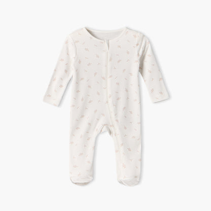Pack of 5 Juniors Cotton Crew Neck Long Sleeves Sleepsuit with Zip Closure