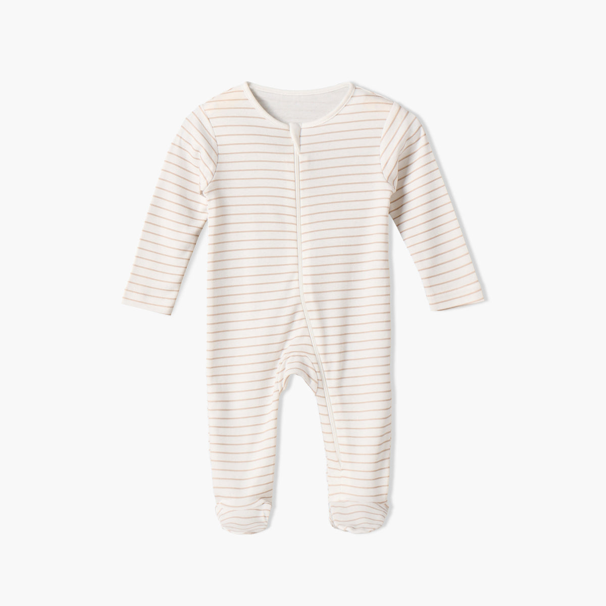Pack of 5 Juniors Cotton Crew Neck Long Sleeves Sleepsuit with Zip Closure