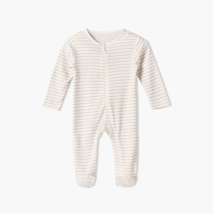 Pack of 5 Juniors Cotton Crew Neck Long Sleeves Sleepsuit with Zip Closure