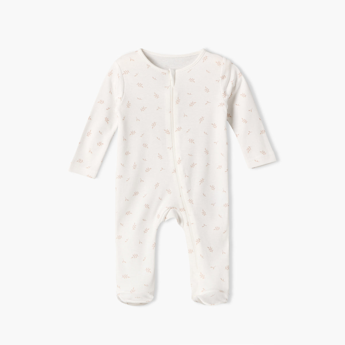 Pack of 5 Juniors Cotton Crew Neck Long Sleeves Sleepsuit with Zip Closure