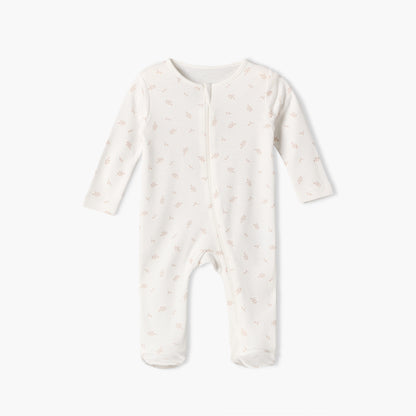 Pack of 5 Juniors Cotton Crew Neck Long Sleeves Sleepsuit with Zip Closure