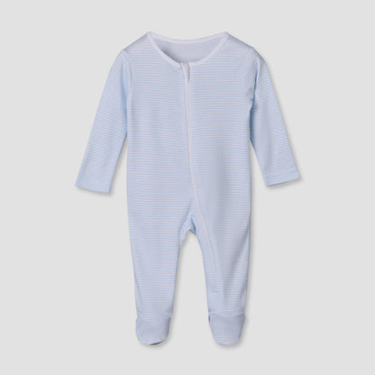 Pack of 3 Juniors Cotton Round Neck Long Sleeves Sleepsuit with Sailboat Print