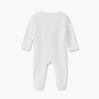 Pack of 5 Juniors Cotton Crew Neck Long Sleeves Sleepsuits with Heart Print