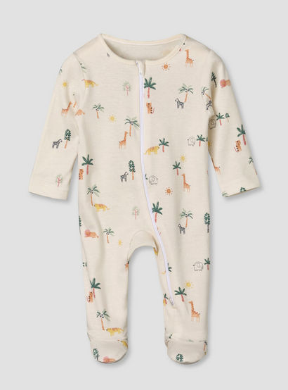 Pack of 3 Juniors Cotton Long Sleeves Sleepsuit with Safari Print-promo_babyshop_Buy2for115_UAE130126-image-4