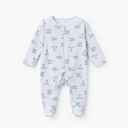 Pack of 5 Juniors Cotton Crew Neck Long Sleeves Sleepsuit with Star Print