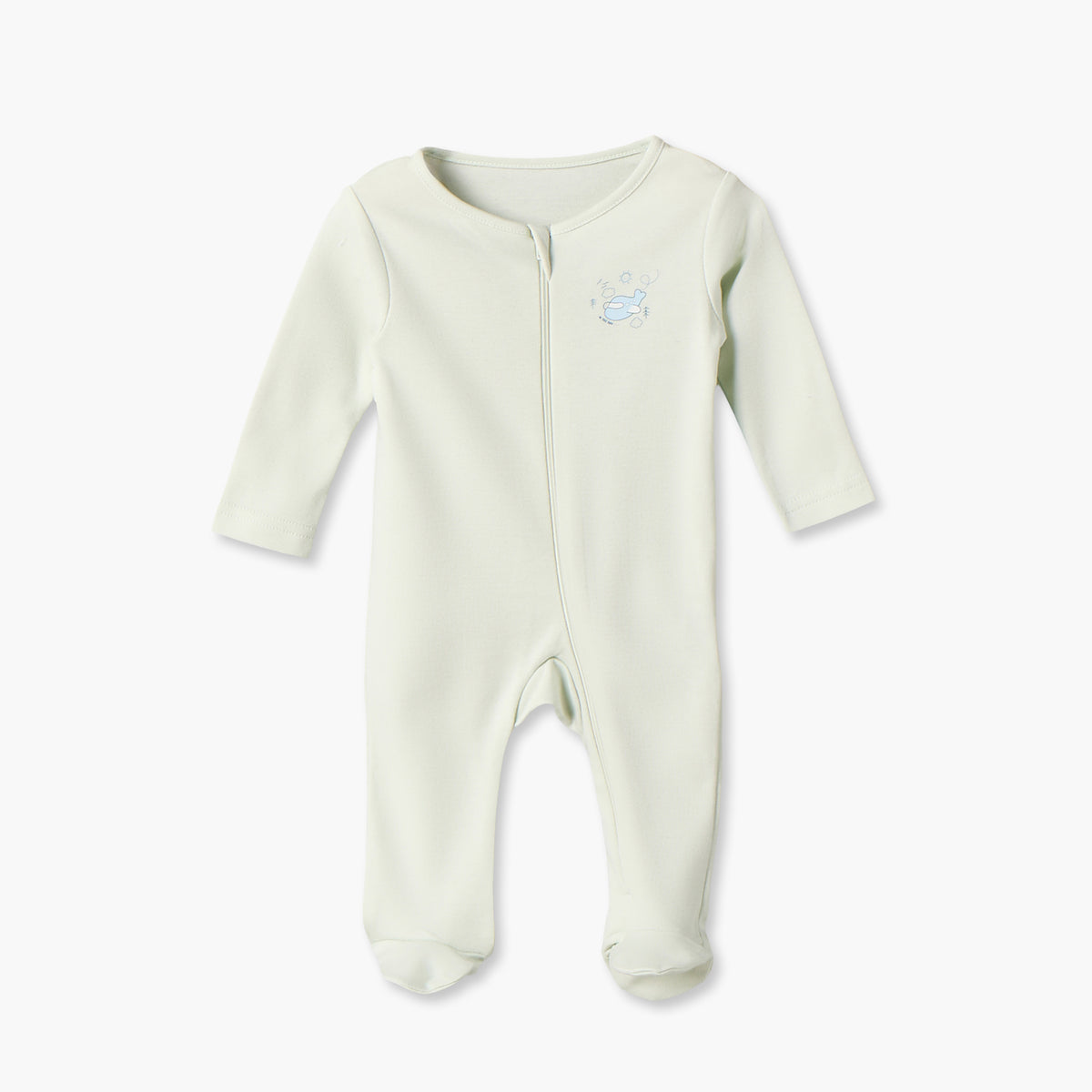 Pack of 5 Juniors Cotton Round Neck Long Sleeves Sleepsuit with Vehicle Print