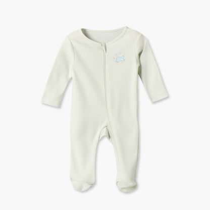 Pack of 5 Juniors Cotton Round Neck Long Sleeves Sleepsuit with Vehicle Print