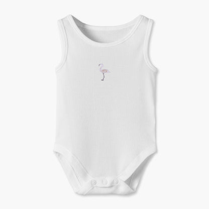 Pack of 5 Juniors Round Neck Sleeveless Bodysuit with Safari Print