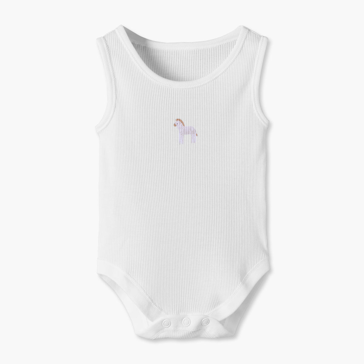 Pack of 5 Juniors Round Neck Sleeveless Bodysuit with Safari Print