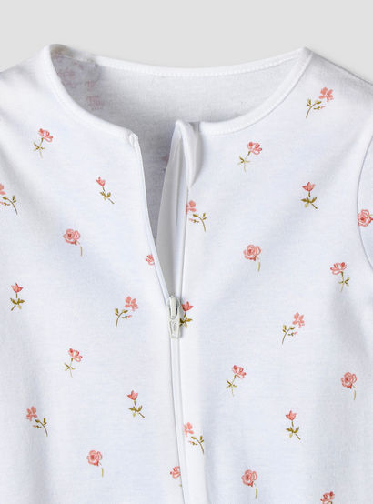 Pack of 5 Juniors Cotton Round Neck Long Sleeve Sleepsuit with Zip Closure-baby-girls-clothing-nightwear-sleepsuits-image-7