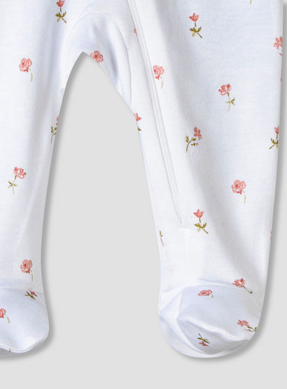 Pack of 5 Juniors Cotton Round Neck Long Sleeve Sleepsuit with Zip Closure-baby-girls-clothing-nightwear-sleepsuits-image-8