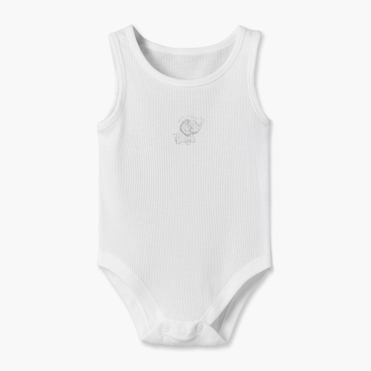 Pack of 7 Juniors Round Neck Sleeveless Bodysuit with Elephant Print