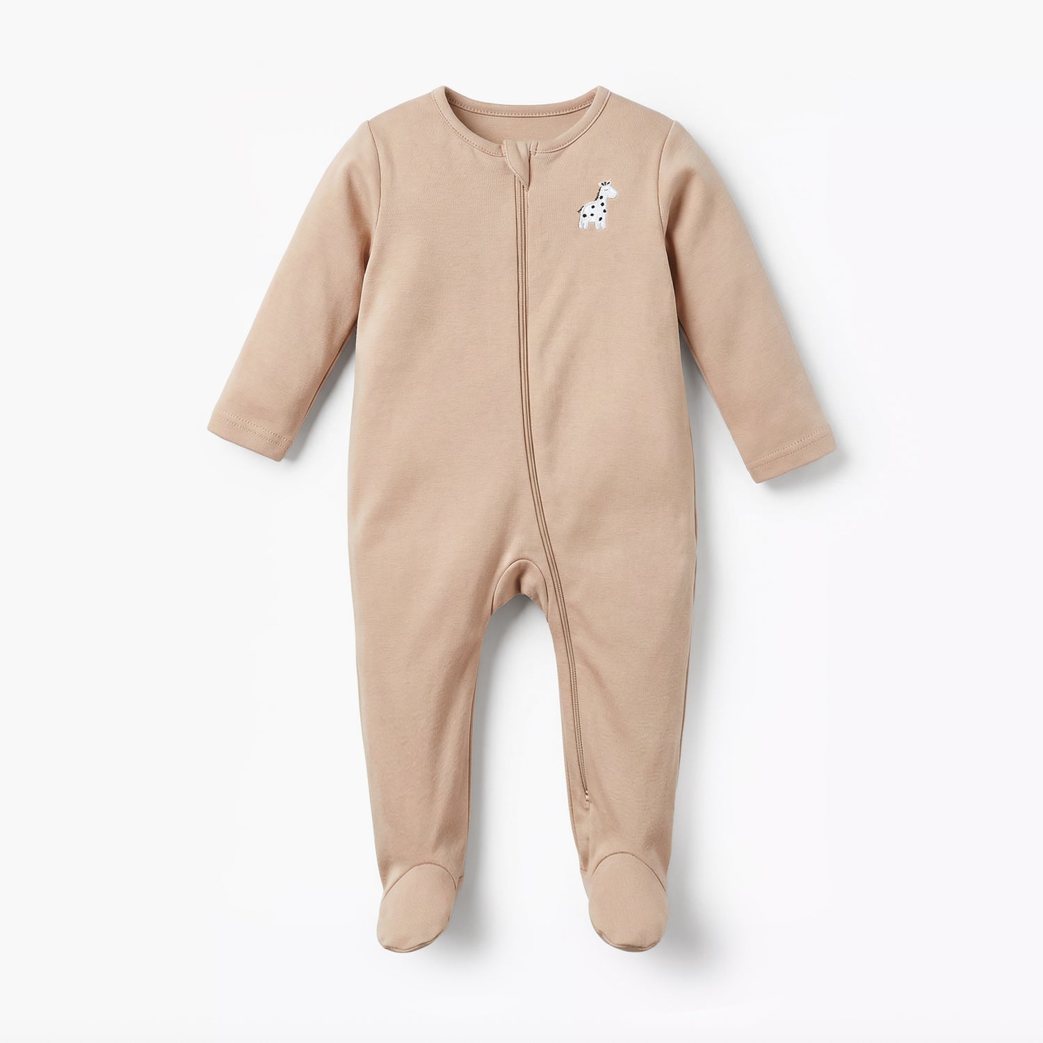 Pack of 5 Juniors Cotton Round Neck Long Sleeve Sleepsuit with Zip Closure
