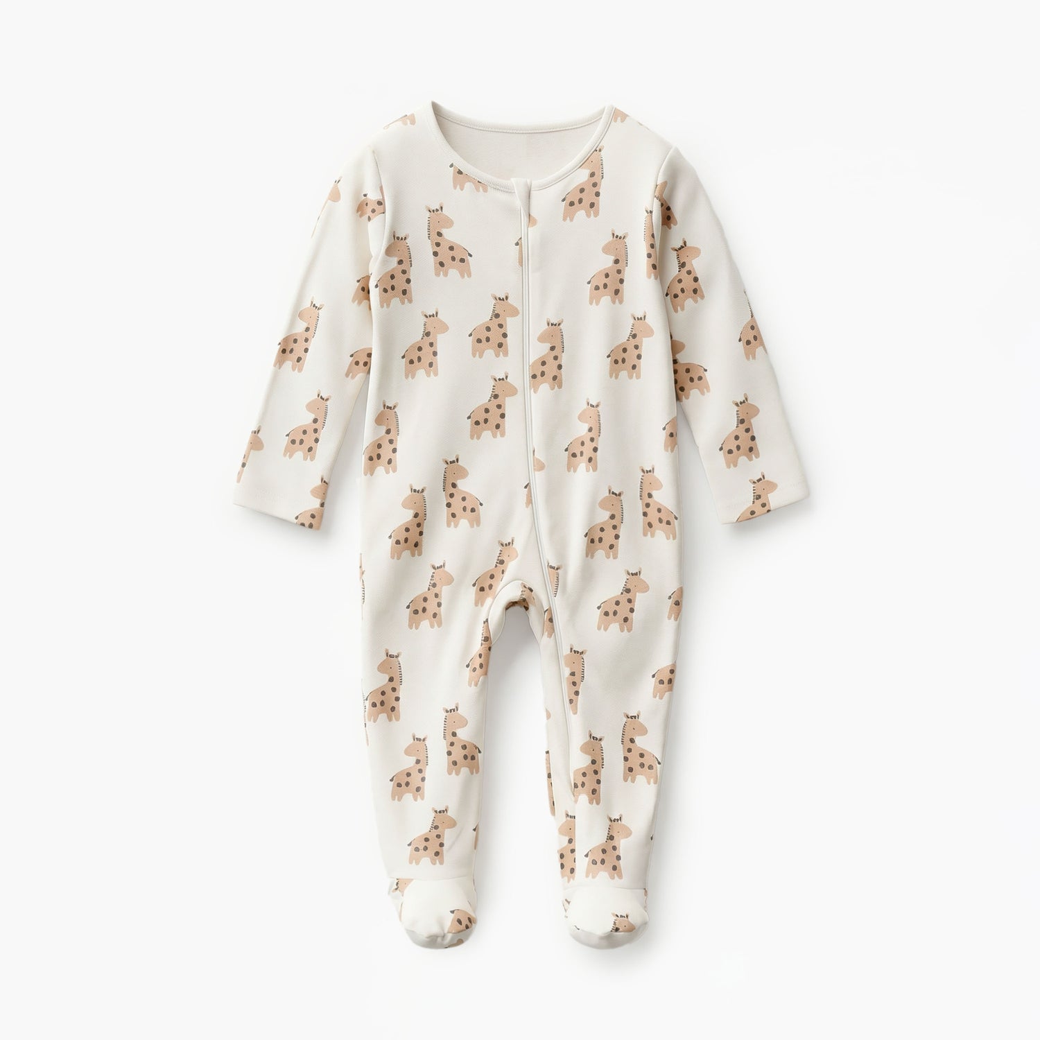 Pack of 5 Juniors Cotton Round Neck Long Sleeve Sleepsuit with Zip Closure