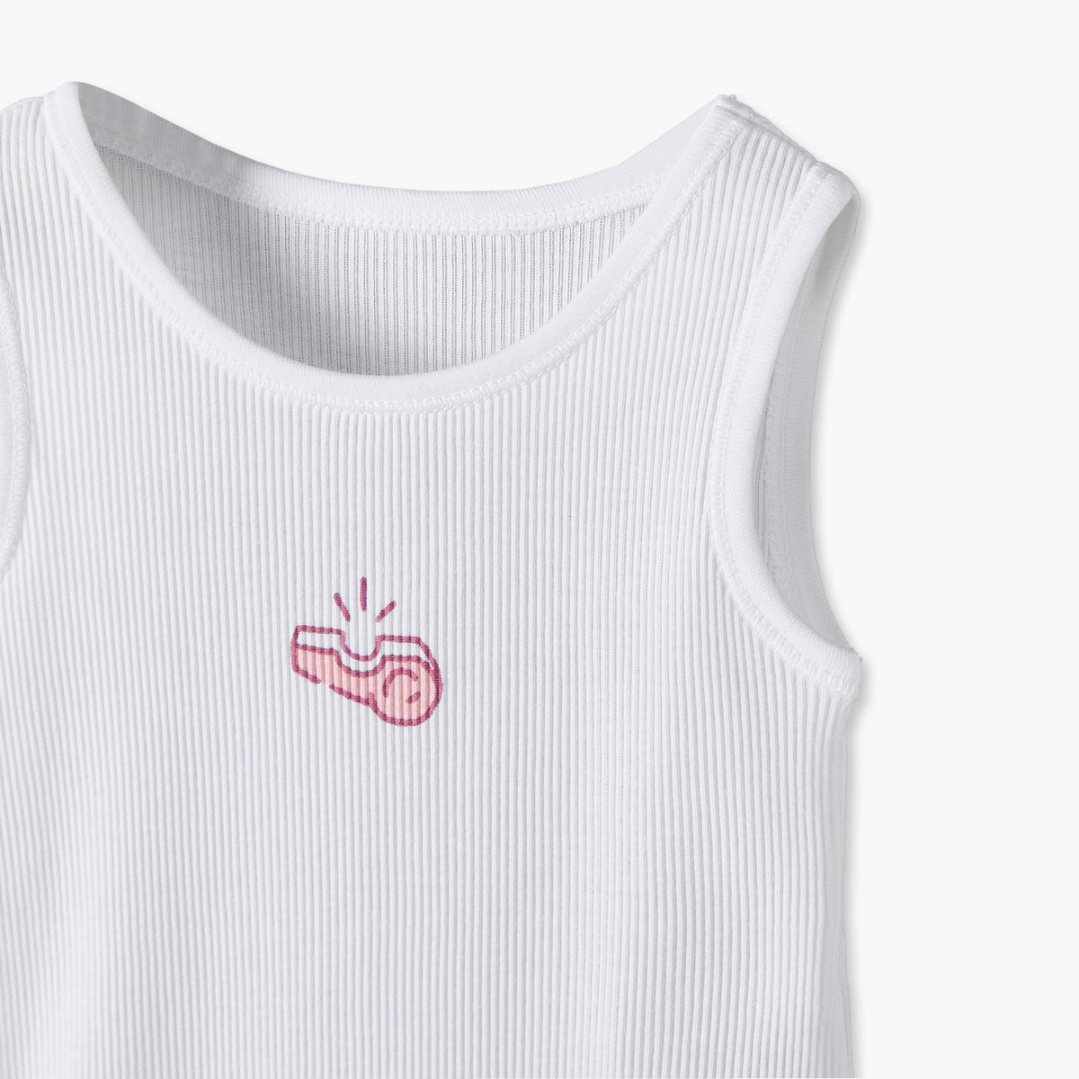 Pack of 7 Juniors Round Neck Sleeveless Bodysuit with Print