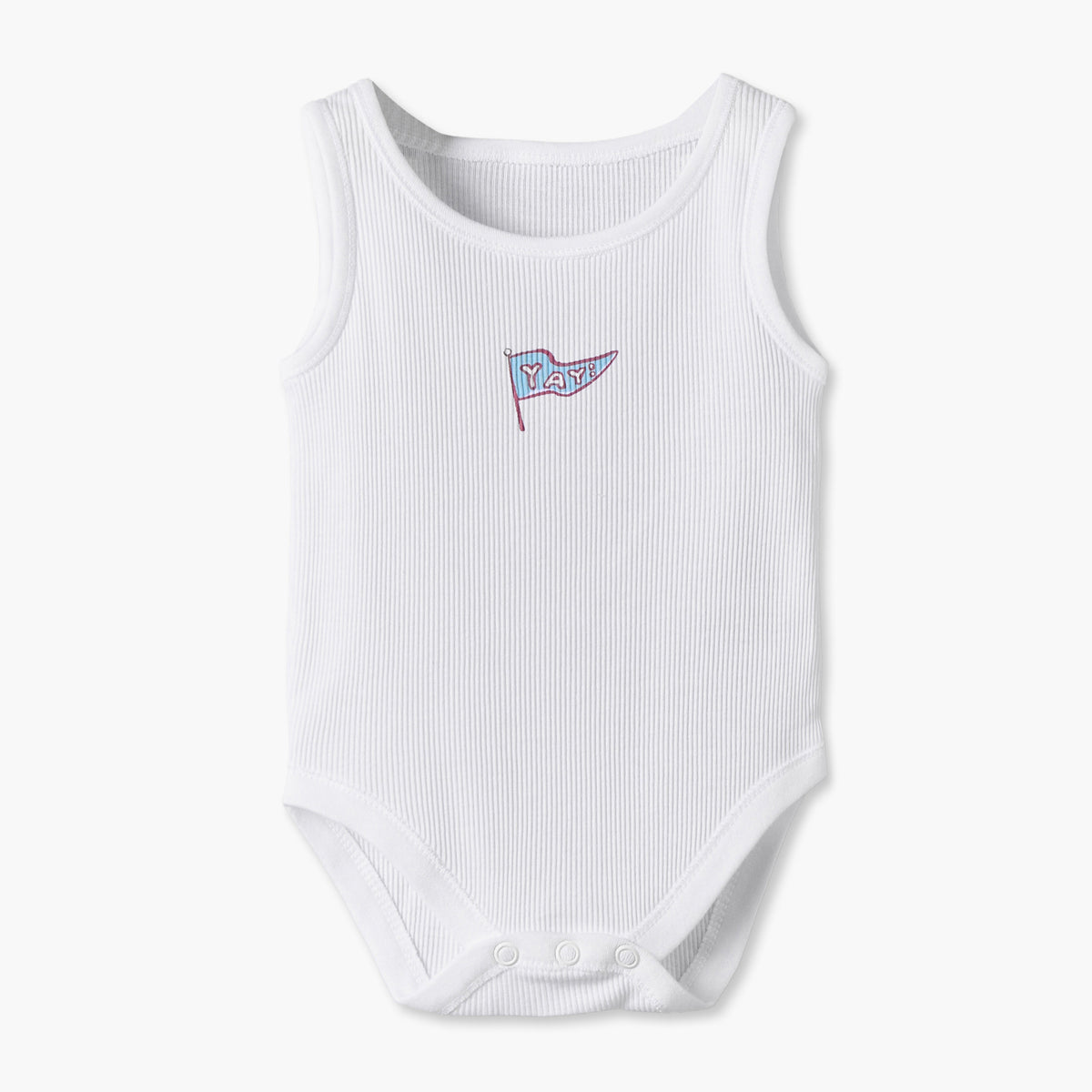 Pack of 7 Juniors Round Neck Sleeveless Bodysuit with Print