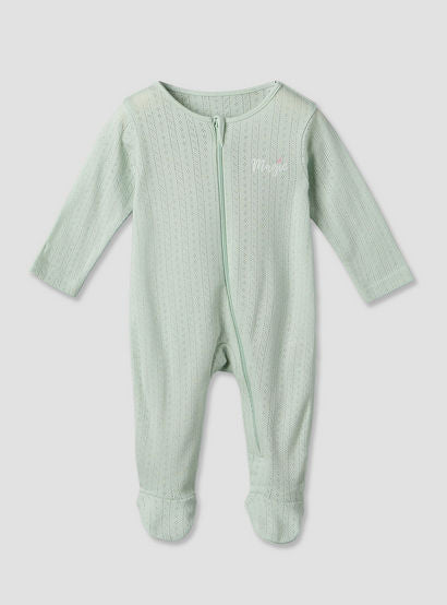 Pack of 3 Juniors Cotton Round Neck Long Sleeves Sleepsuit with Zip Closure-baby-girls-clothing-nightwear-sleepsuits-image-4