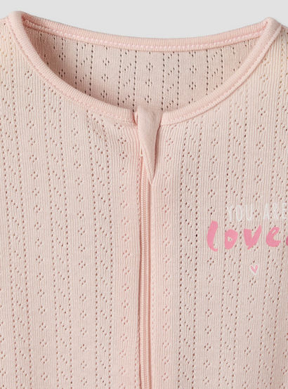 Pack of 3 Juniors Cotton Round Neck Long Sleeves Sleepsuit with Zip Closure-baby-girls-clothing-nightwear-sleepsuits-image-6