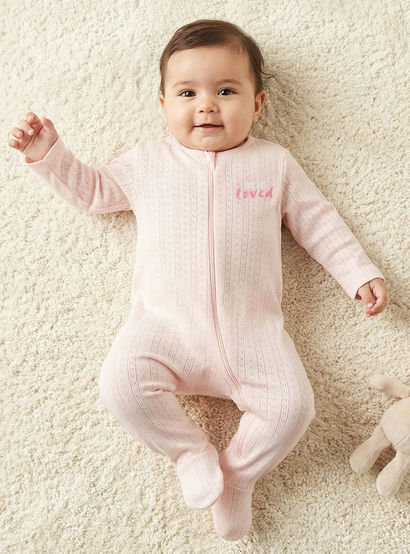 Pack of 3 Juniors Cotton Round Neck Long Sleeves Sleepsuit with Zip Closure-baby-girls-clothing-nightwear-sleepsuits-image-2
