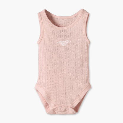 Pack of 5 Juniors Crew Neck Sleeveless Bodysuit with Floral Print