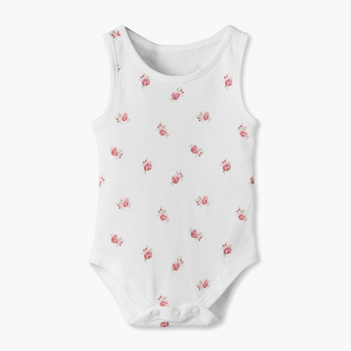 Pack of 5 Juniors Crew Neck Sleeveless Bodysuit with Floral Print