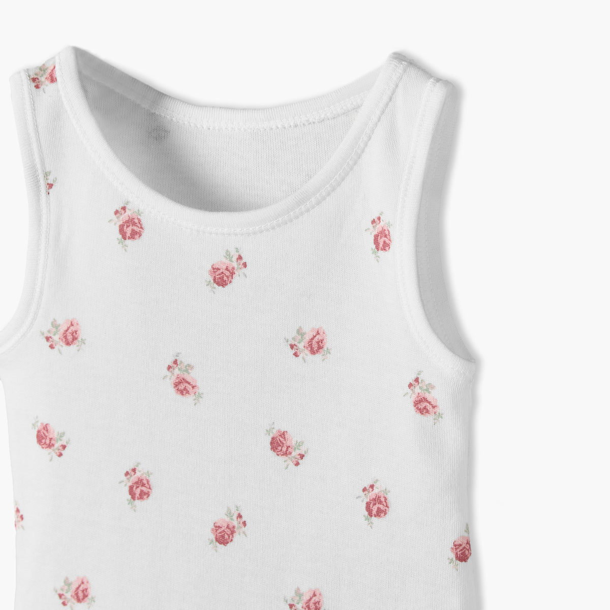 Pack of 5 Juniors Crew Neck Sleeveless Bodysuit with Floral Print