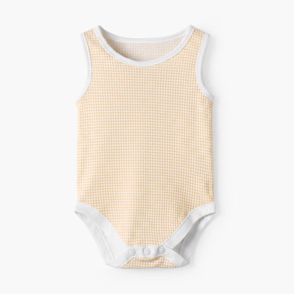 Pack of 5 Juniors Crew Neck Sleeveless Bodysuit with Assorted Print
