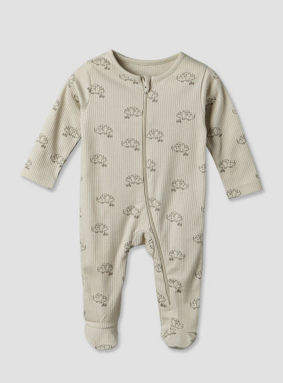 Pack of 3 Juniors Cotton Round Neck Long Sleeves Sleepsuit with Dinosaur Print-baby-boys-clothing-nightwear-sleepsuits-image-4
