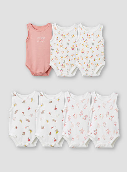 Juniors Assorted Sleeveless Bodysuit - Set of 7-promo_babyshop_Buy2for115_UAE130126-image-1