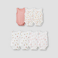 Juniors Assorted Sleeveless Bodysuit - Set of 7-undefined-image-1
