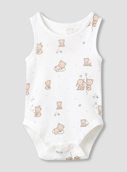Juniors Round Neck Bodysuit with Snap Button Closure - Cotton - Sleeveless - Set of 5-promo_babyshop_Buy2for115_UAE130126-image-6