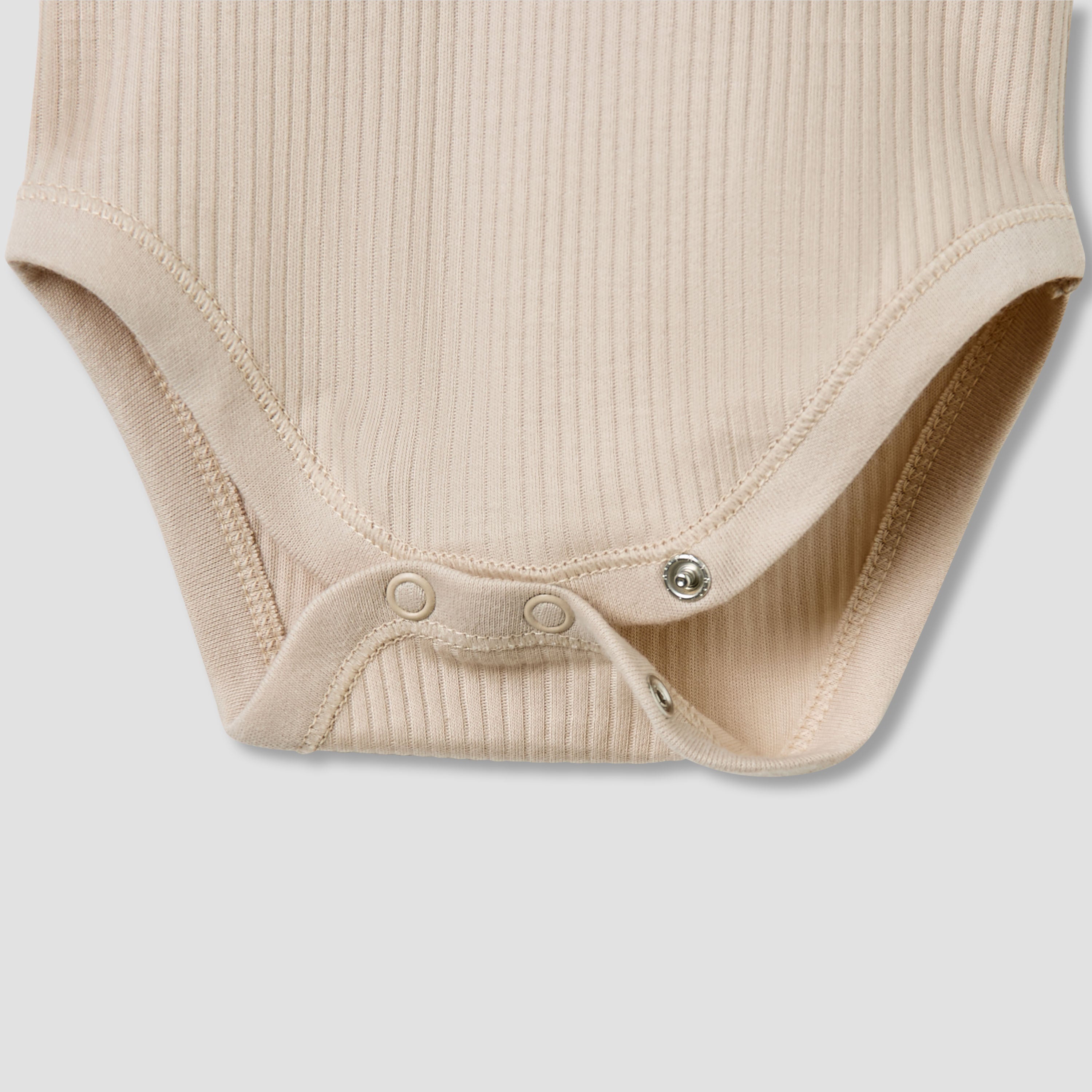 Juniors Round Neck Bodysuit with Snap Button Closure - Cotton - Sleeveless - Set of 5