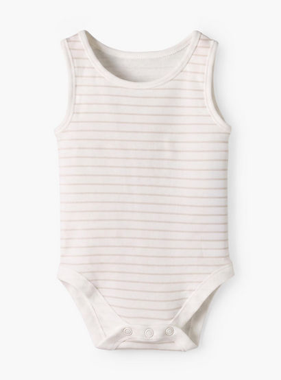 Pack of 5 Juniors Crew Neck Sleeveless Bodysuit with Safari Print-baby-boys-clothing-bodysuits-image-5