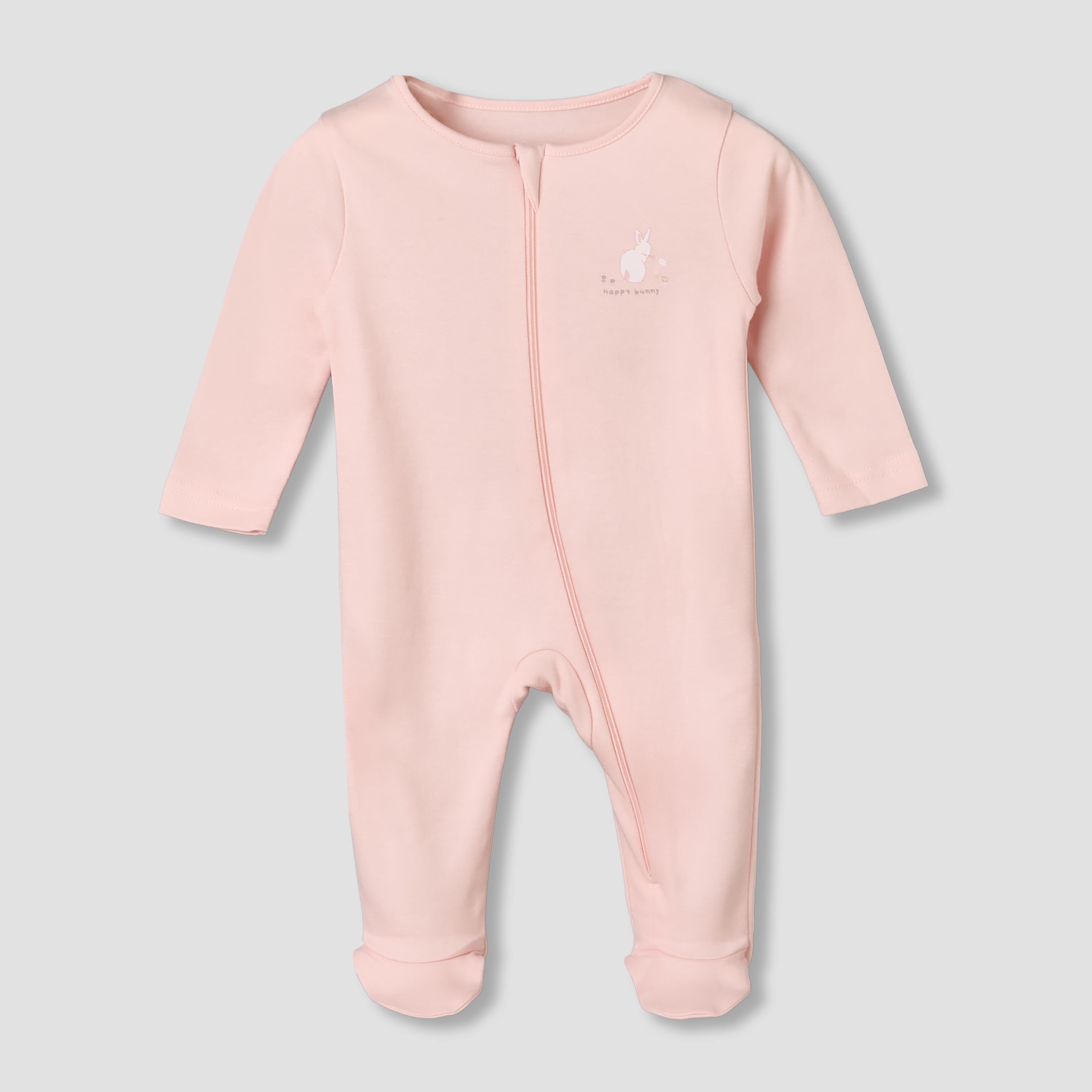 Pack of 5 Juniors Cotton Crew Neck Long Sleeves Sleepsuit with Assorted Print